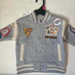 Paw Patrol Varsity Jacket 18M Grey Bomber